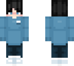 blue hoodie