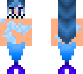 blue mermaid wolf