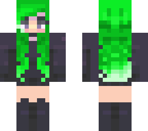 green hair girl