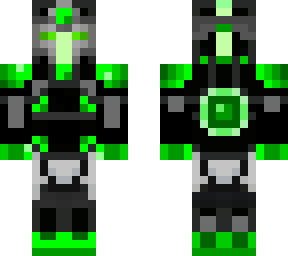 green robot knight