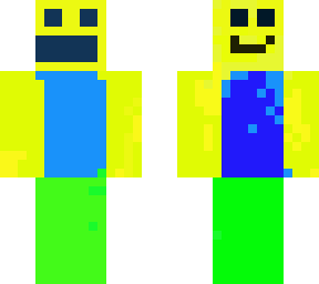 minecraft noob skin double sided
