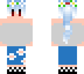 my first skin with good hair