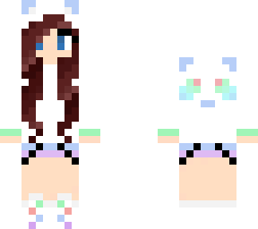 panda rainbow girl