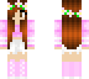 pink camo girl with dark brown hair