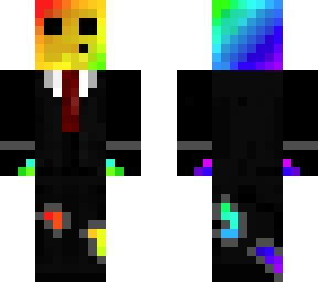 rainbow slime in suit