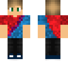 red and blue fusion boy