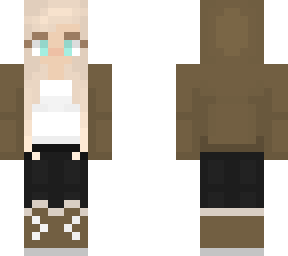 blonde girl in winter clothes