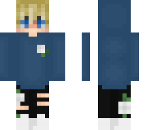 boy with blue hoodie