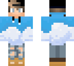 boy with light blue sweather