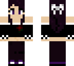 dark purple skater girl