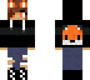fox girl with hoodie