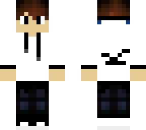 hollister white hoodie skin