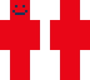 red/blue man! w face
