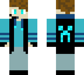 blak and blue crepeer boy