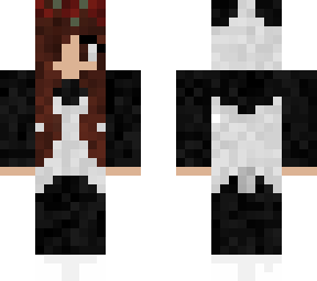 brown hair panda girl