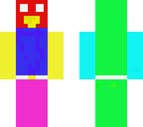 color guy with white