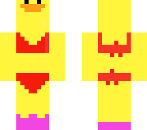 duck in a bikini suit