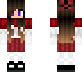 fixed girl in red uniform
