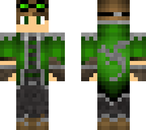 green/silver steampunk boi