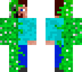 infected steve skin (creeper)