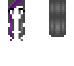 lightning strike hair - storm gray - purple bolt hb