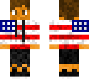 my guy wearing a amercian flag hoodie