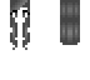 new hb - left hairbangs - dark gray