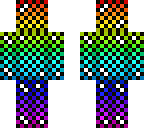 rainbow skin with chain