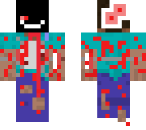 the steve project horror skin (look under overskin to see the secret inside.
