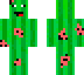 watermelon skin bitten out of