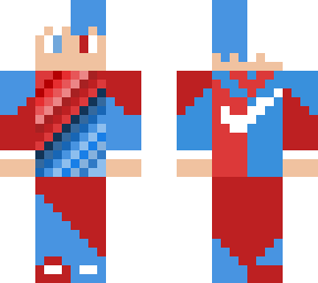 azul y rojo