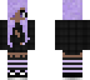 black girl purple hair