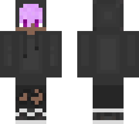 black guy puple hair
