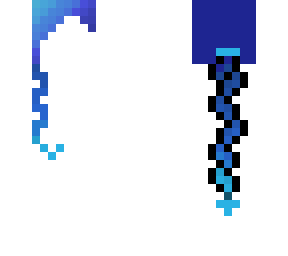blue braid hair base