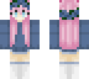 blue flower crown