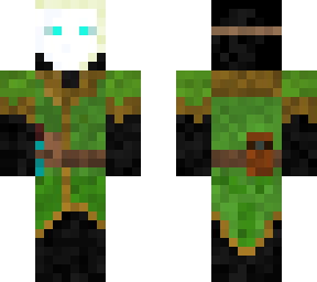 friendly black race mage with mask