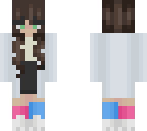 girl lab coat