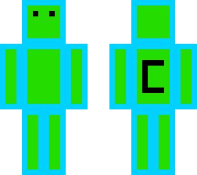 green and blue