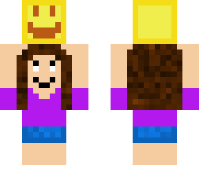 little girl holding an emoji