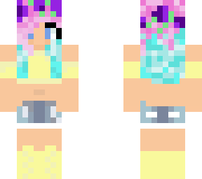 rainbow haired girl