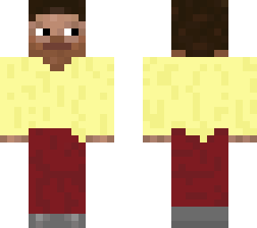 steve with yellow sweater and red velvet dockers