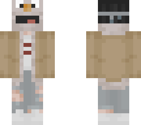 white elmo with jacket