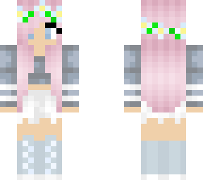 (not mine) blue camo girl with pink hair