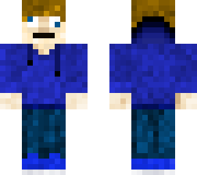blonde derpy teenager  (blue hoodie)