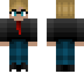 business man - dirty blonde - black and gray - glasses