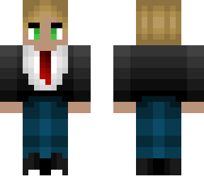 business man v2 - dirty blonde - black and gray