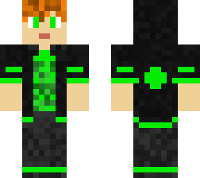 cool boy in green