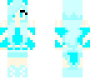cyan cat girl