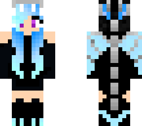 dragon girl edit with purple eyes