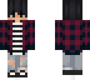 flannel and stripes (but i changed the skin colour)